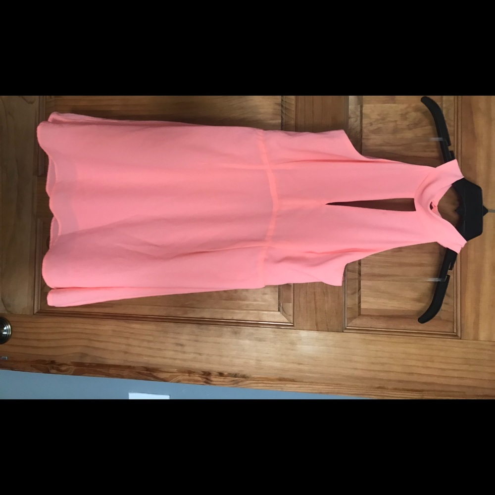 Bright coral dress